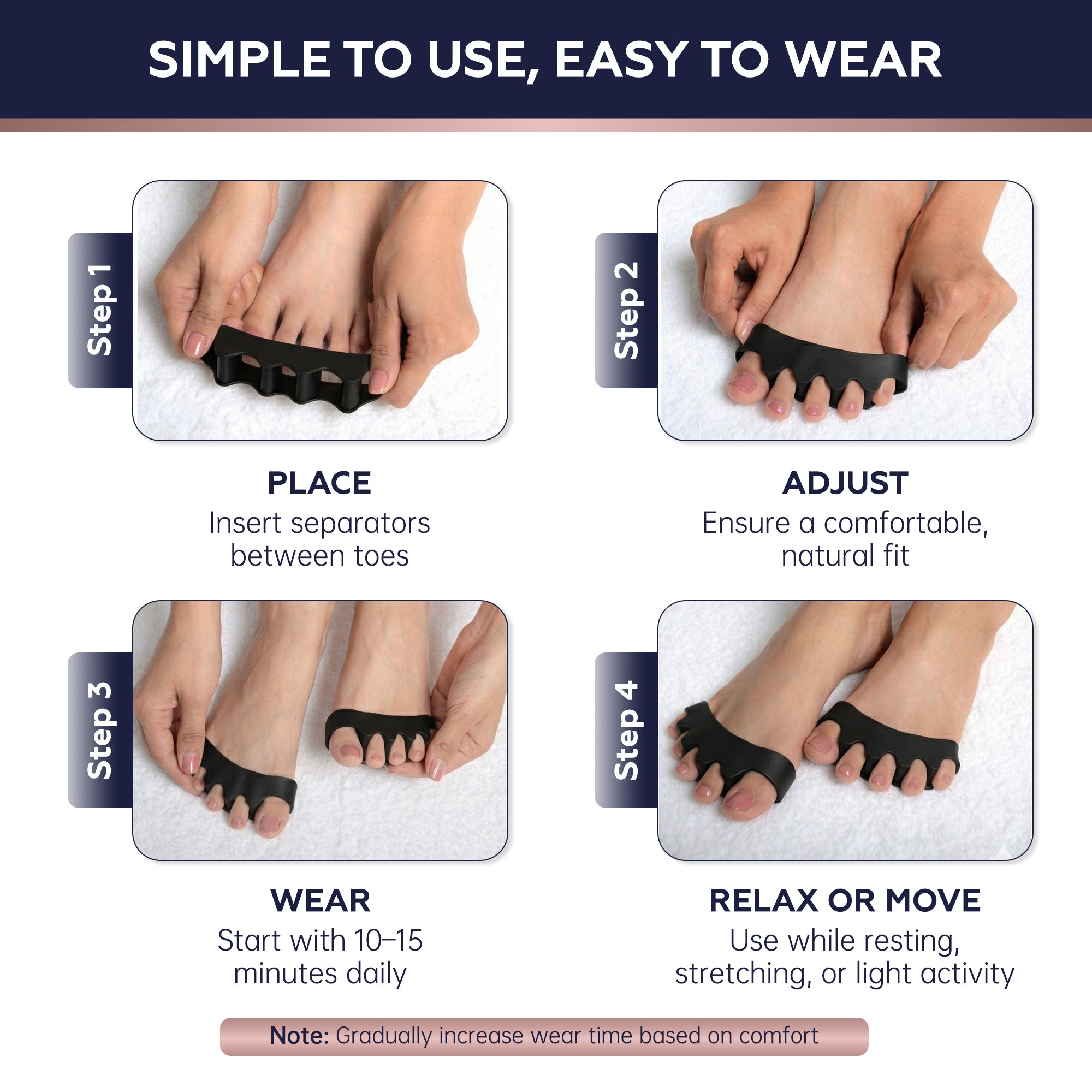 Soft Gel Toe separator