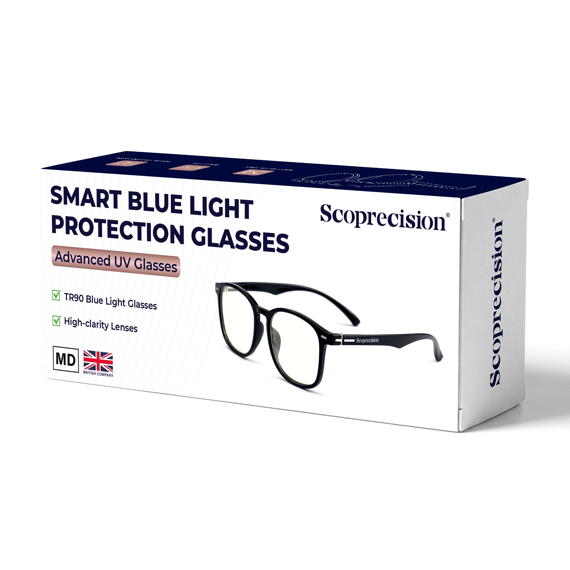 Smart Blue Light Protective Glasses Black Matt