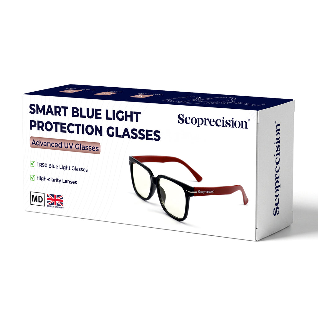 Smart Blue Light Protective Glasses Red